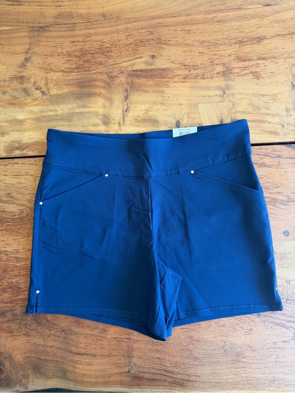 INC International Concepts Navy Blue Stretch Ponte Shorts